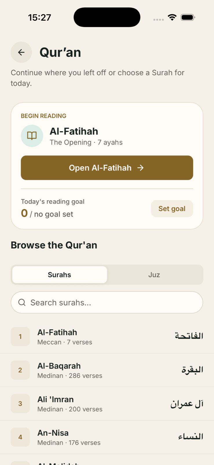 Qur'an reader in Istiqamah